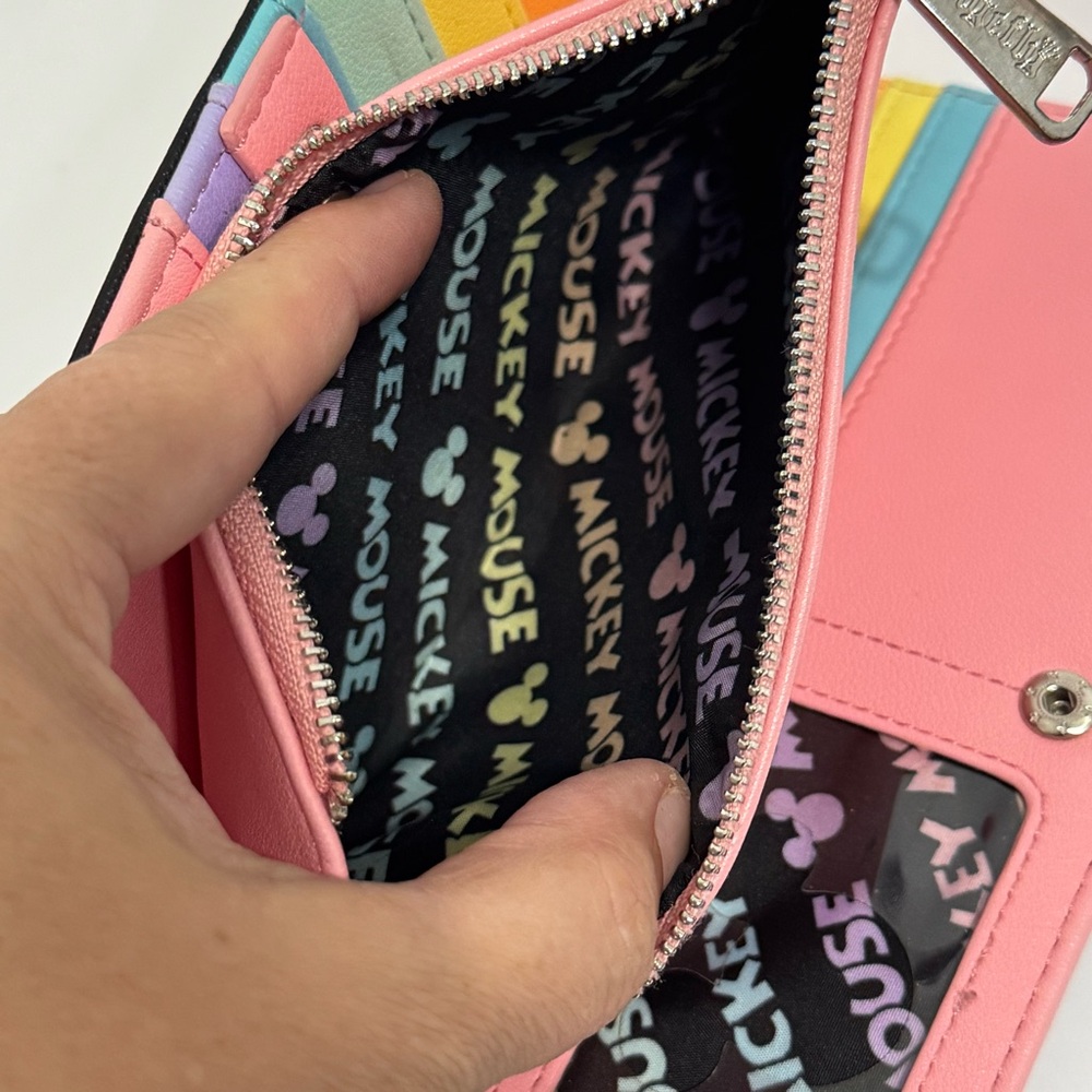 Disney Loungefly Wallet in Black and Pink - Picture 9 of 9